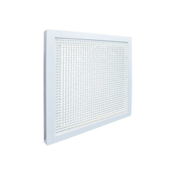 American Louver/Plasticade American Louver Fire Rated UL2043 Filtered Return Grille, 20" Square Duct, White, STR-ERFG-W-FR STR-ERFG-W-FR - main